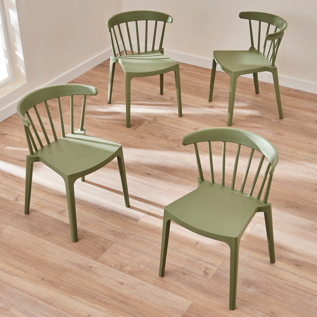 Agatha Green Dining Chairs - Set of 4