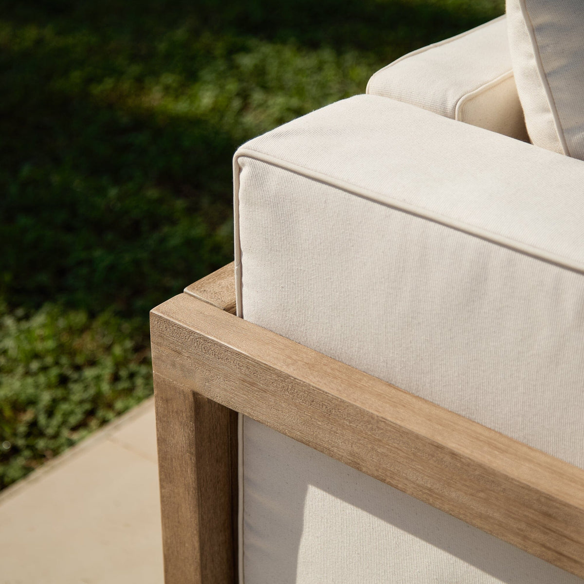 Akira 6 Seater Wooden Garden Sofa Set with Coffee Table