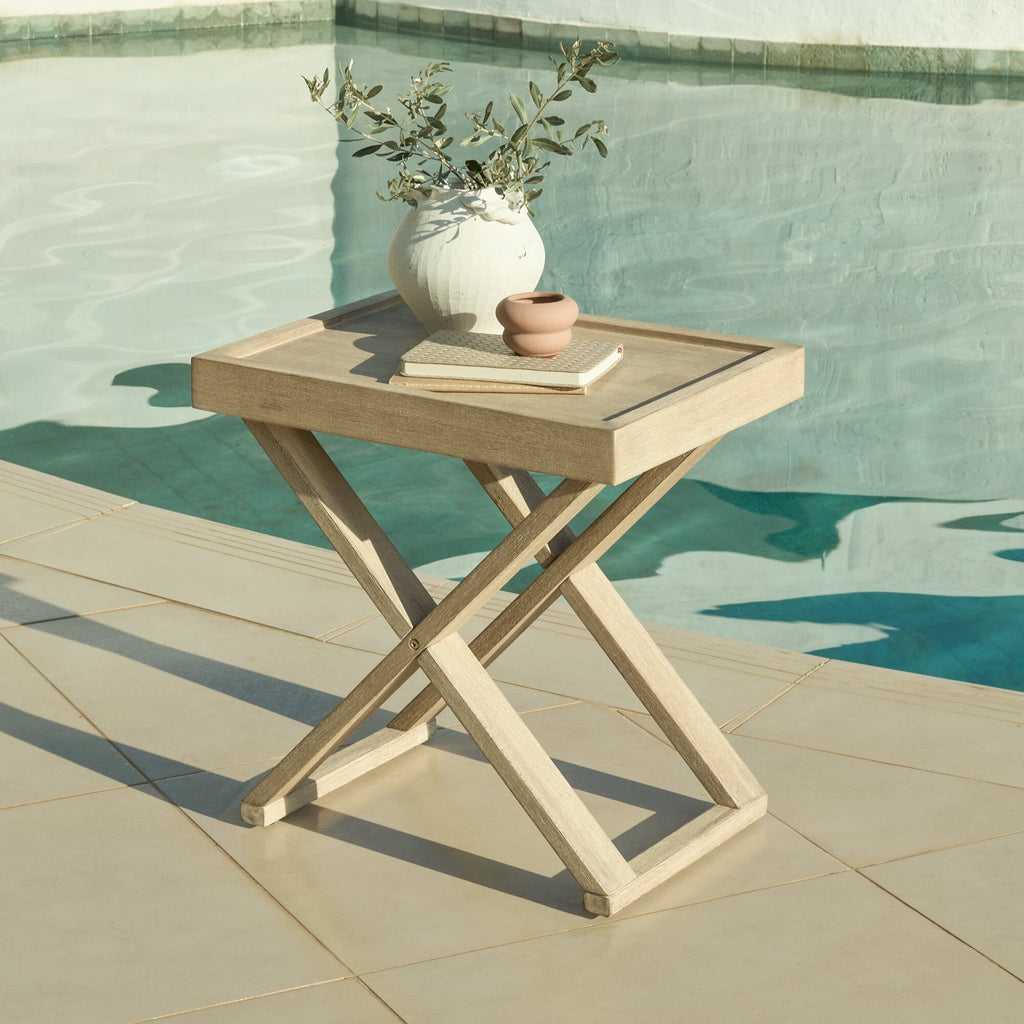 Akira 5 Seater Wooden Garden Set with 2 Akira Side Tables