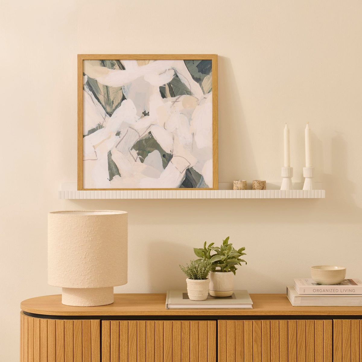 Alba 100cm Picture Ledge - White