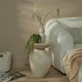Alder 35cm Round Concrete Side Table - Sand