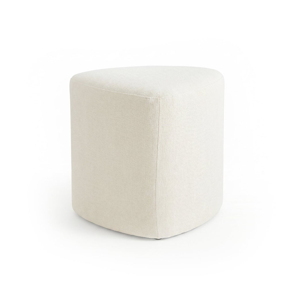 Sawyer 68cm Swivel Armchair & Alder 45cm Footstool - Oyster White