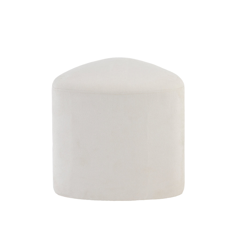 Alder Footstool - Ivory