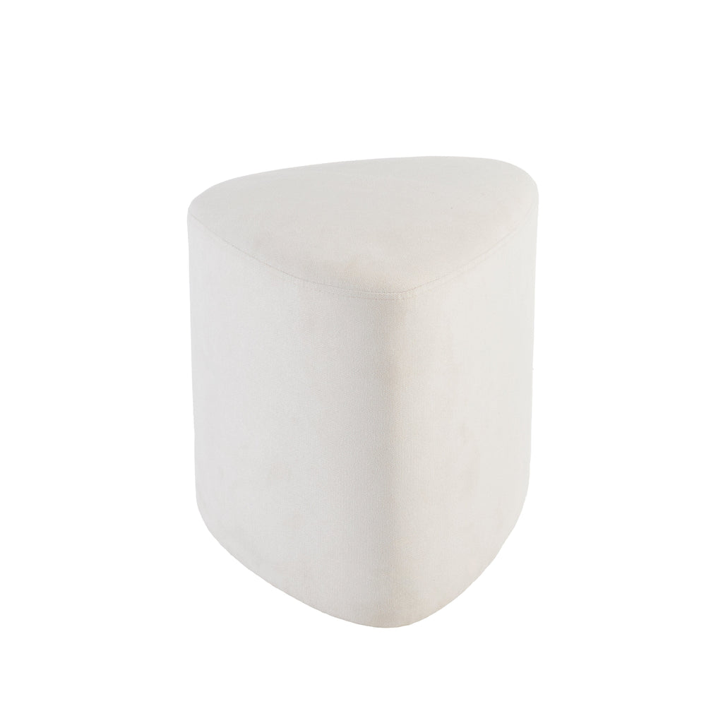 Alder Footstool - Ivory