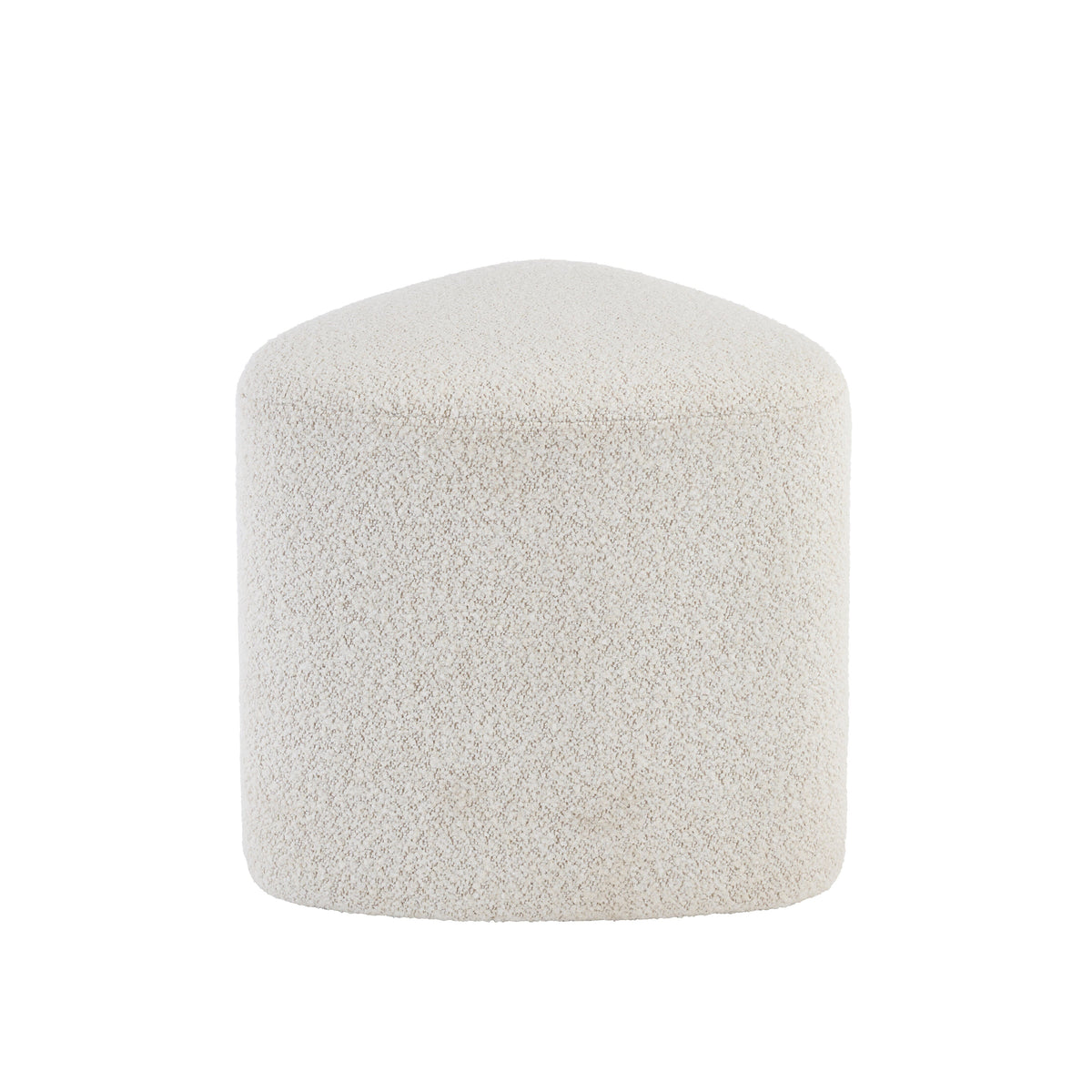 Alder Footstool - Oat Boucle