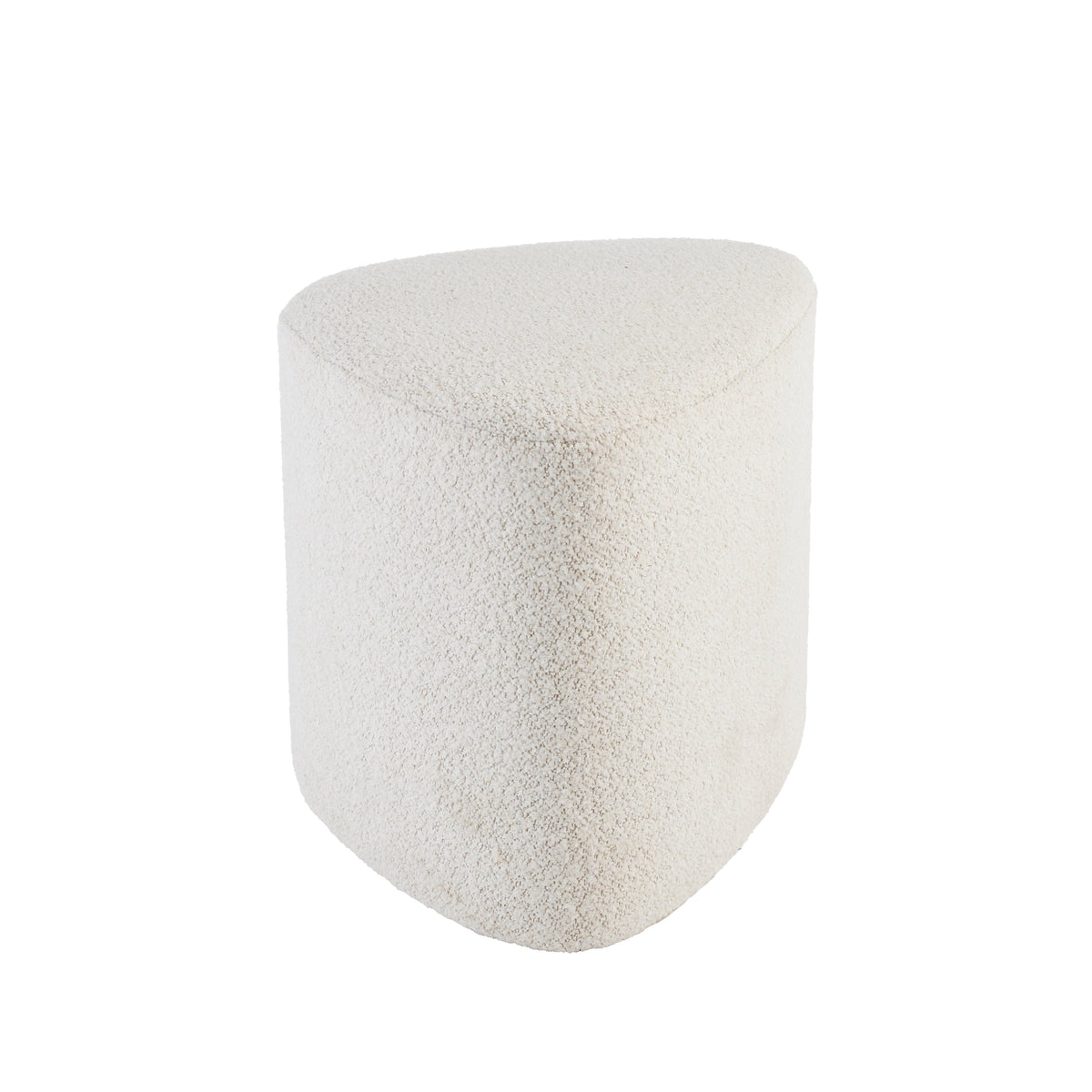 Alder Footstool - Oat Boucle