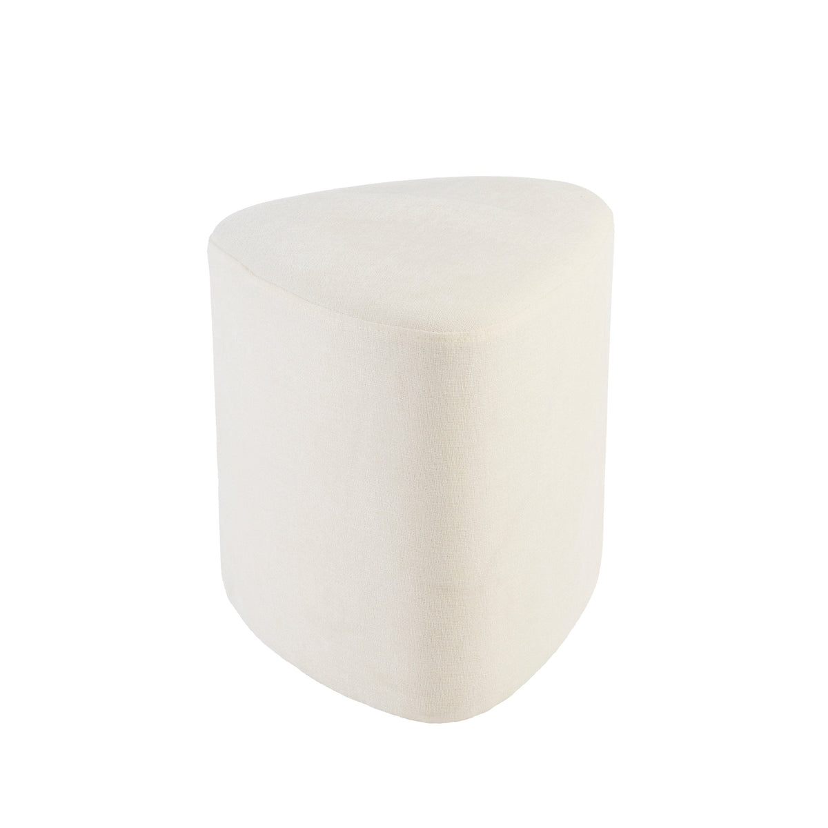 Alder Footstool - Oyster White