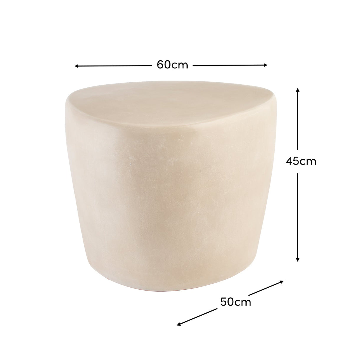 Alder Concrete Coffee Table - Sand