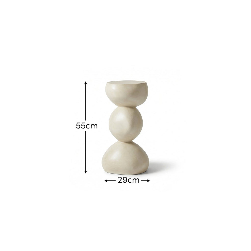 Alder 29cm Concrete Round Side Table - Sand