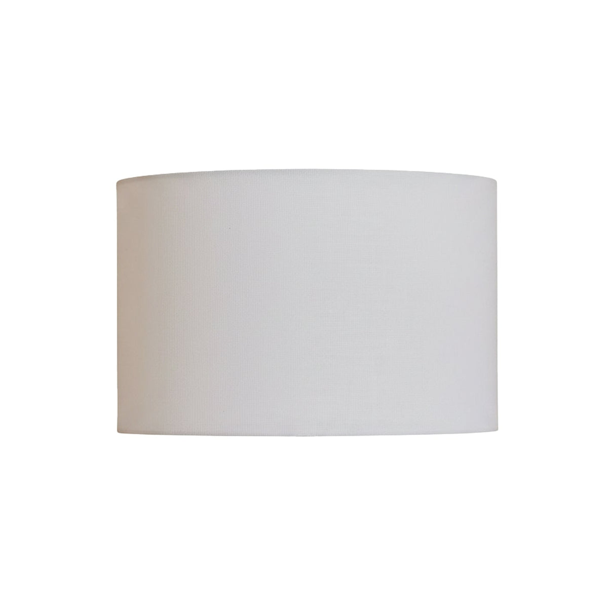 Alderton 25cm Cotton Drum Lamp Shade - Snow White