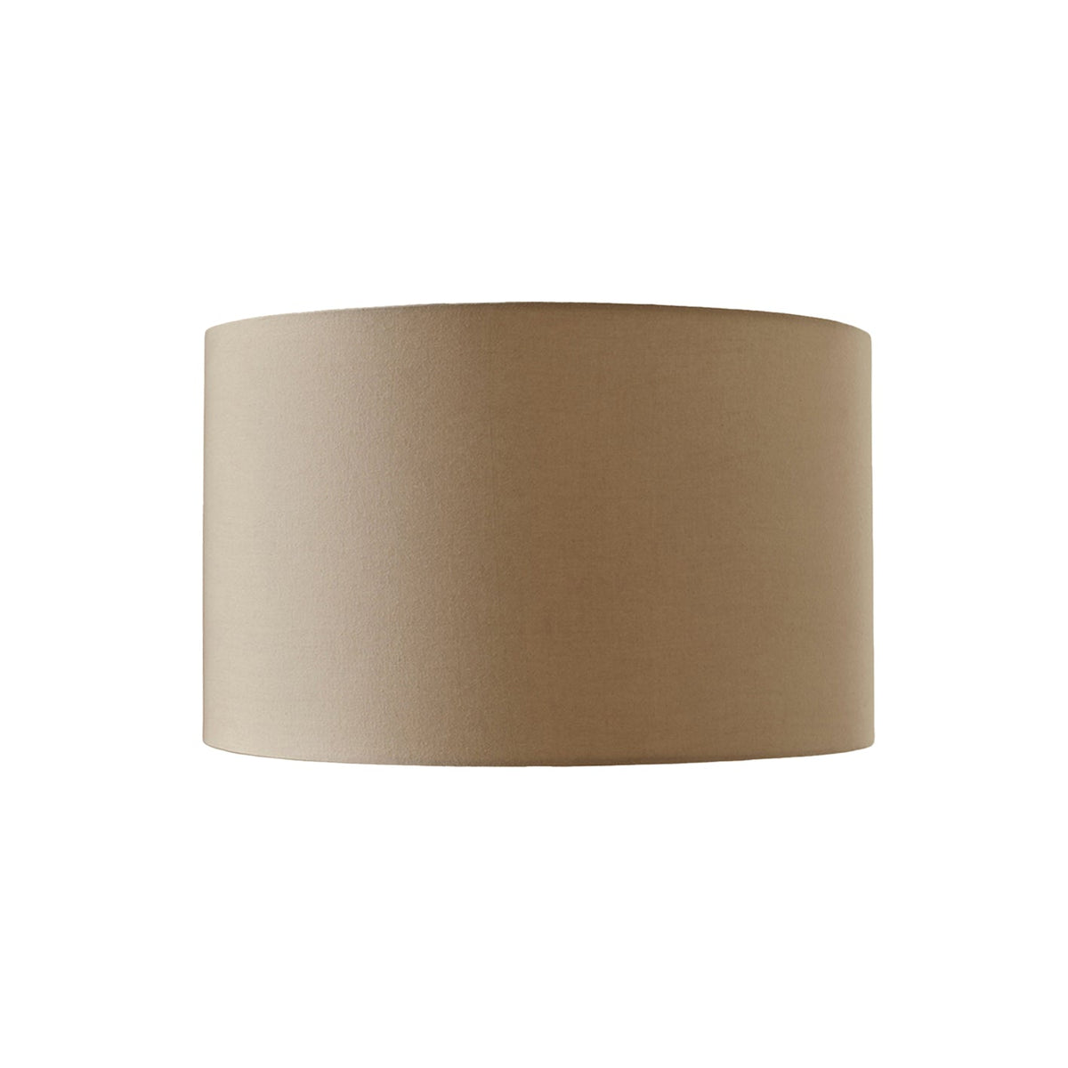 Alderton 25cm Cotton Drum Lamp Shade - Taupe