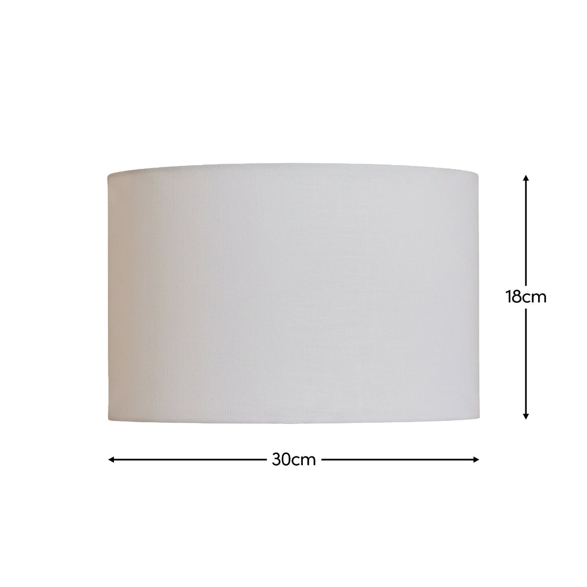 Alderton 30cm Cotton Lamp Shade - Snow White