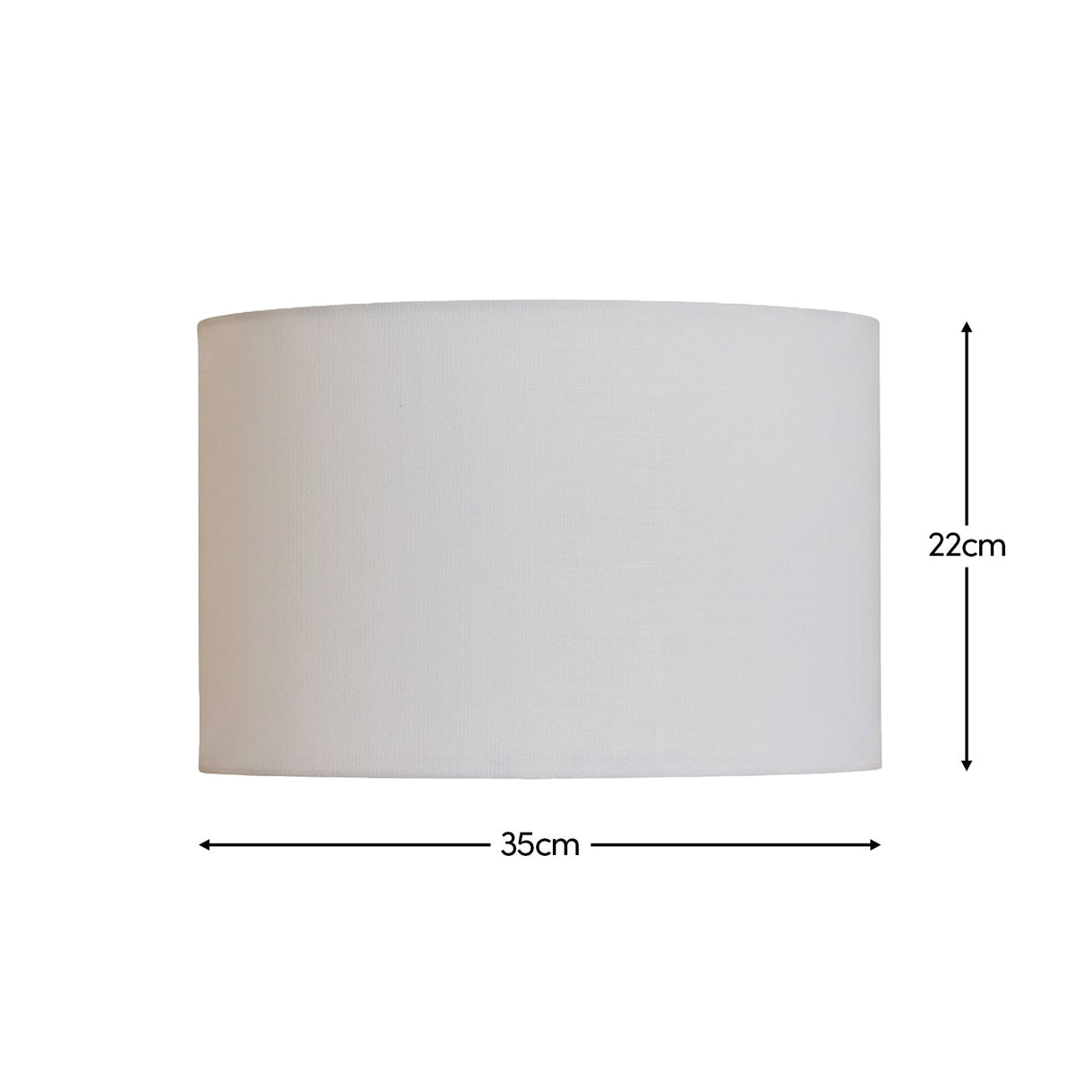 Alderton 35cm Cotton Lamp Shade - Snow White