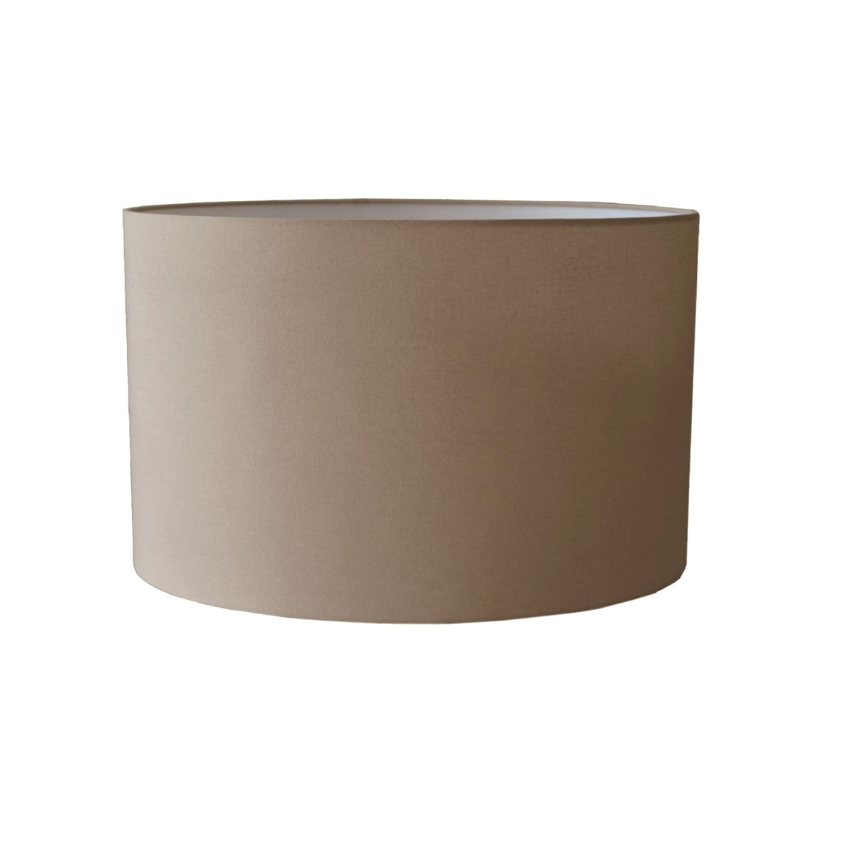 Alderton 45cm Cotton Drum Lamp Shade - Taupe