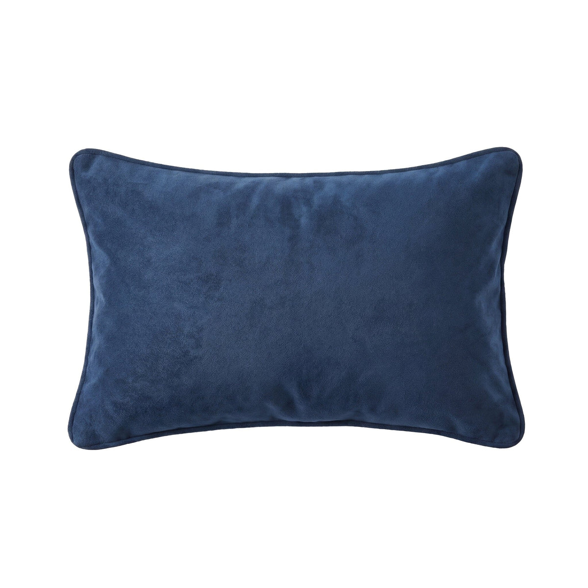 Alford 35x55cm Velvet Piped Edge Scatter Cushion Cover - Ink Blue