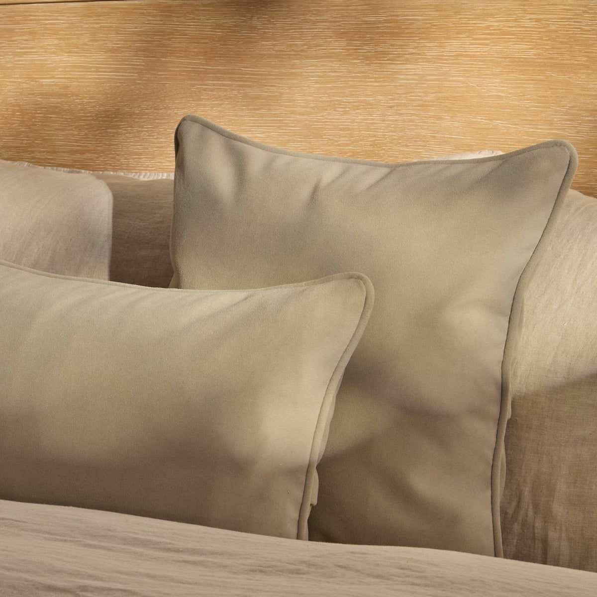 Alford 35x55cm Velvet Piped Edge Scatter Cushion Cover - Clay