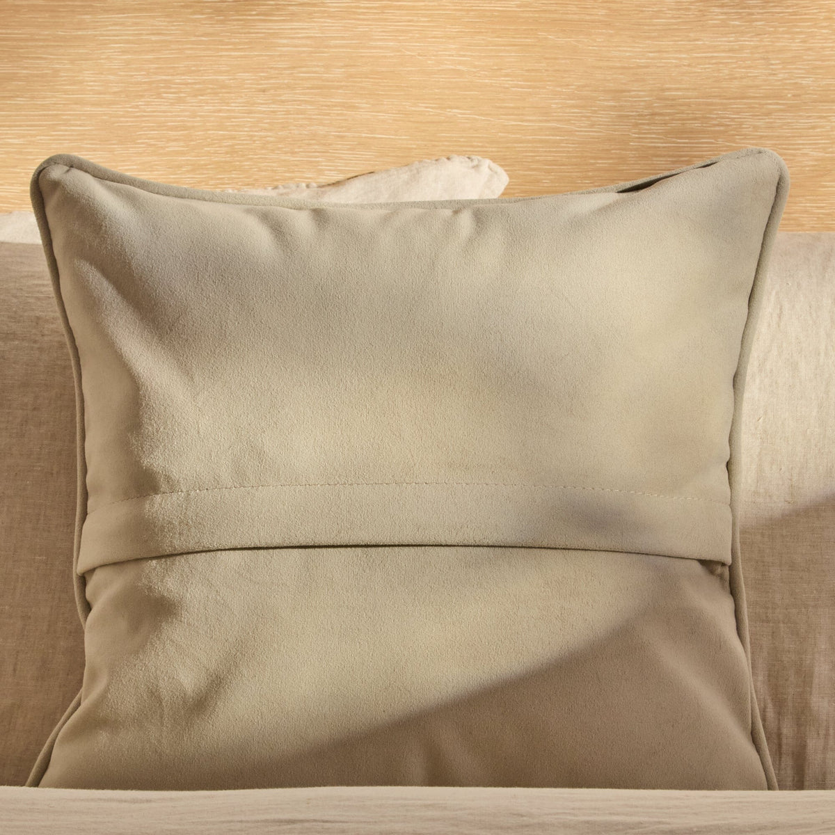 Alford 45x45cm Velvet Piped Edge Scatter Cushion Cover - Clay