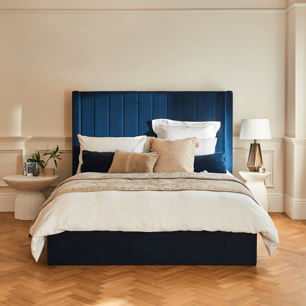 Outlet - Alice King Ottoman Bed - Ink