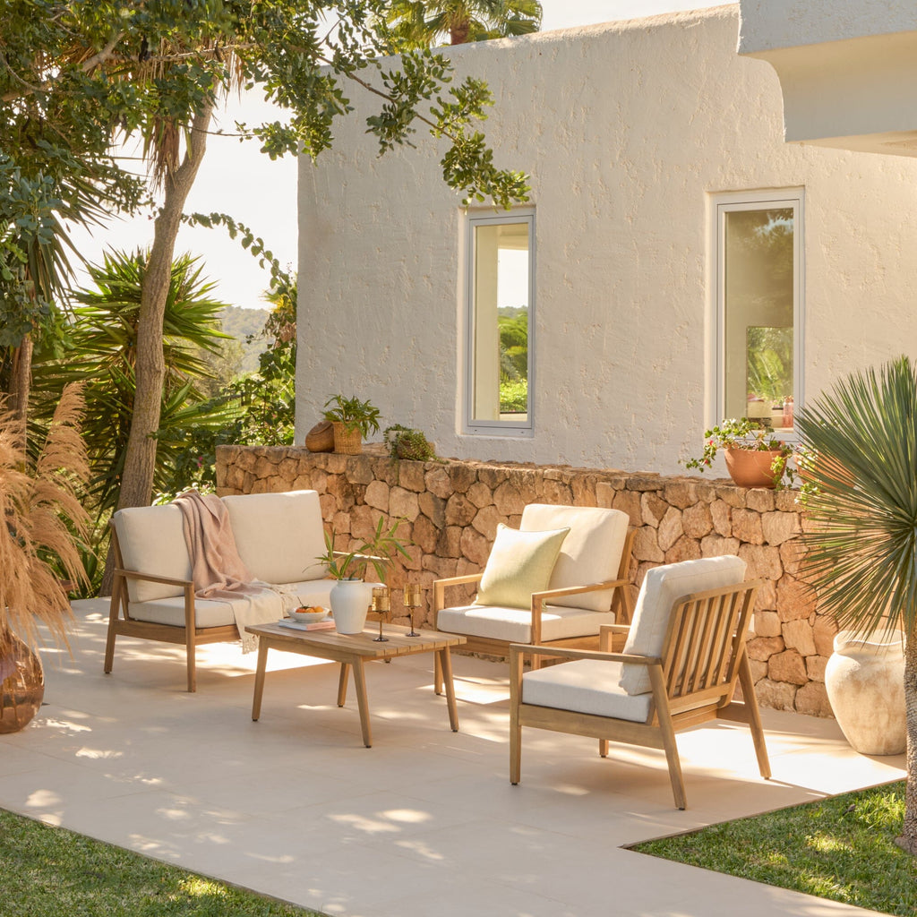 Alora Conversation Set Garden Cushion Covers - Cream