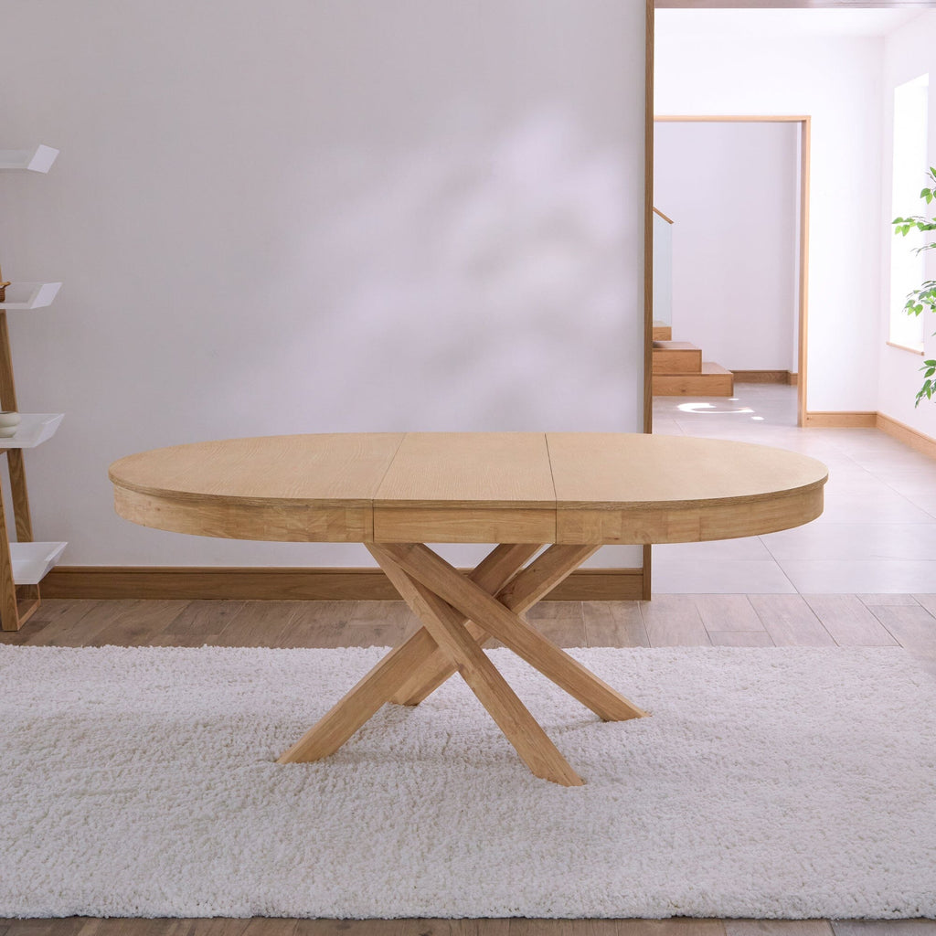 Amelia Pale Oak Extendable Dining Table