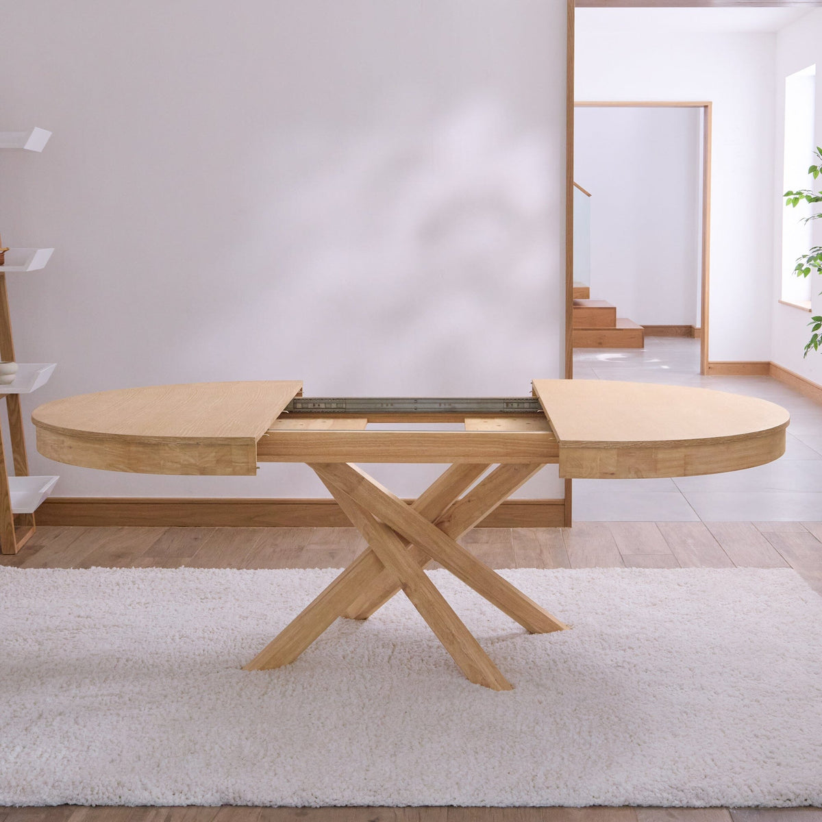 Amelia Pale Oak Extendable Dining Table