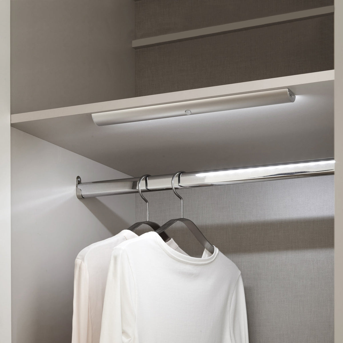 Aria White Gloss with LED Lighting 2 Door Wardrobe