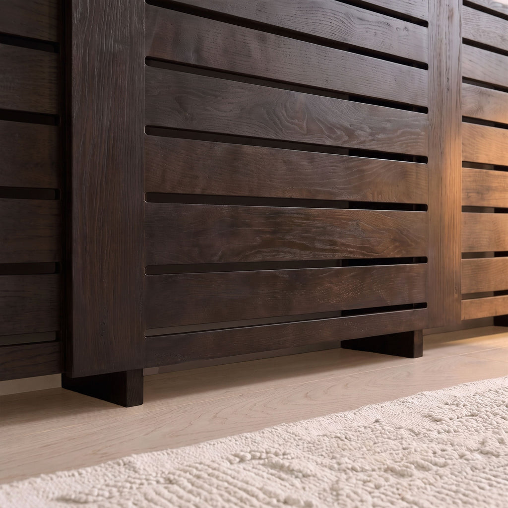 Asha Adjustable Radiator Cover - Coffee Brown