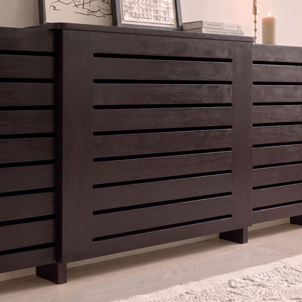 Asha Adjustable Radiator Cover - Coffee Brown