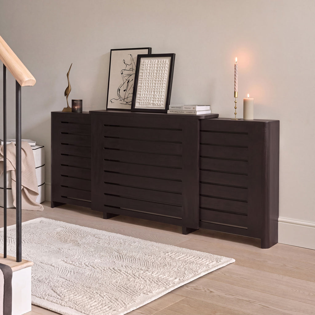 Asha Adjustable Radiator Cover - Coffee Brown