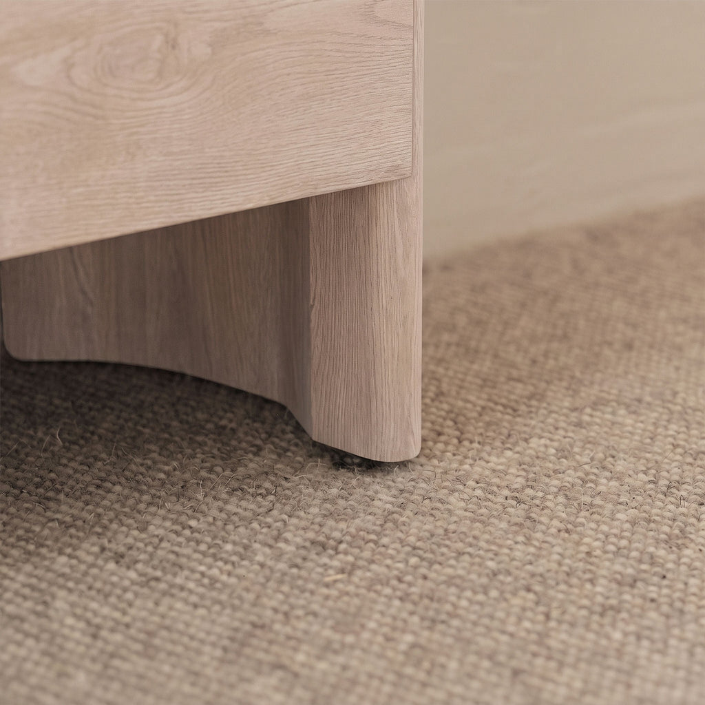 Asha Small Radiator Cover - Chalked Mango Wood