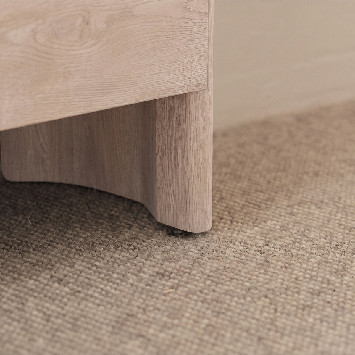 Asha Small Radiator Cover - Chalked Mango Wood