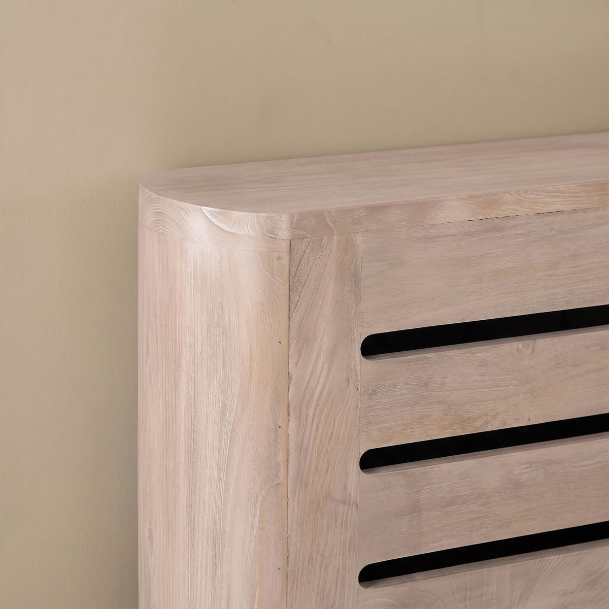 Asha Small Radiator Cover - Chalked Mango Wood