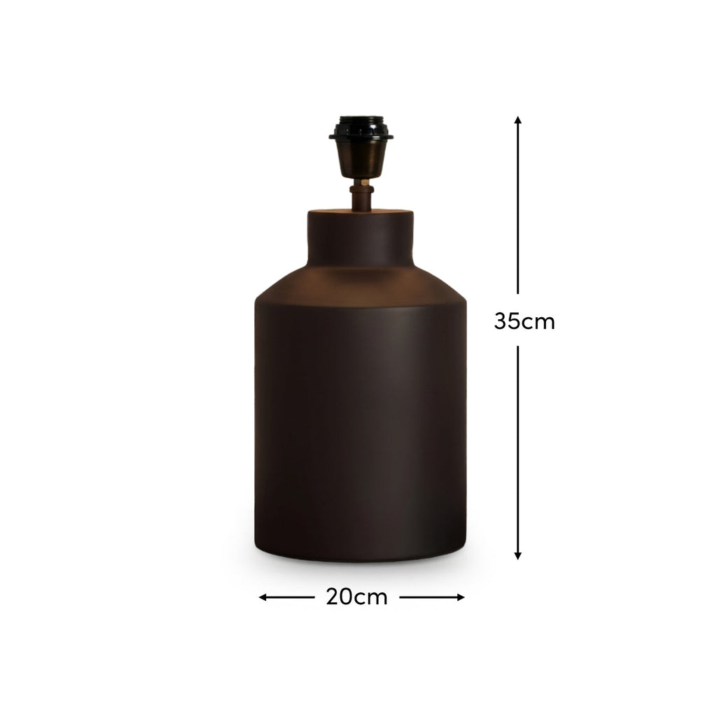 Ashbrook 32cm Table Lamp Base - Matte Black