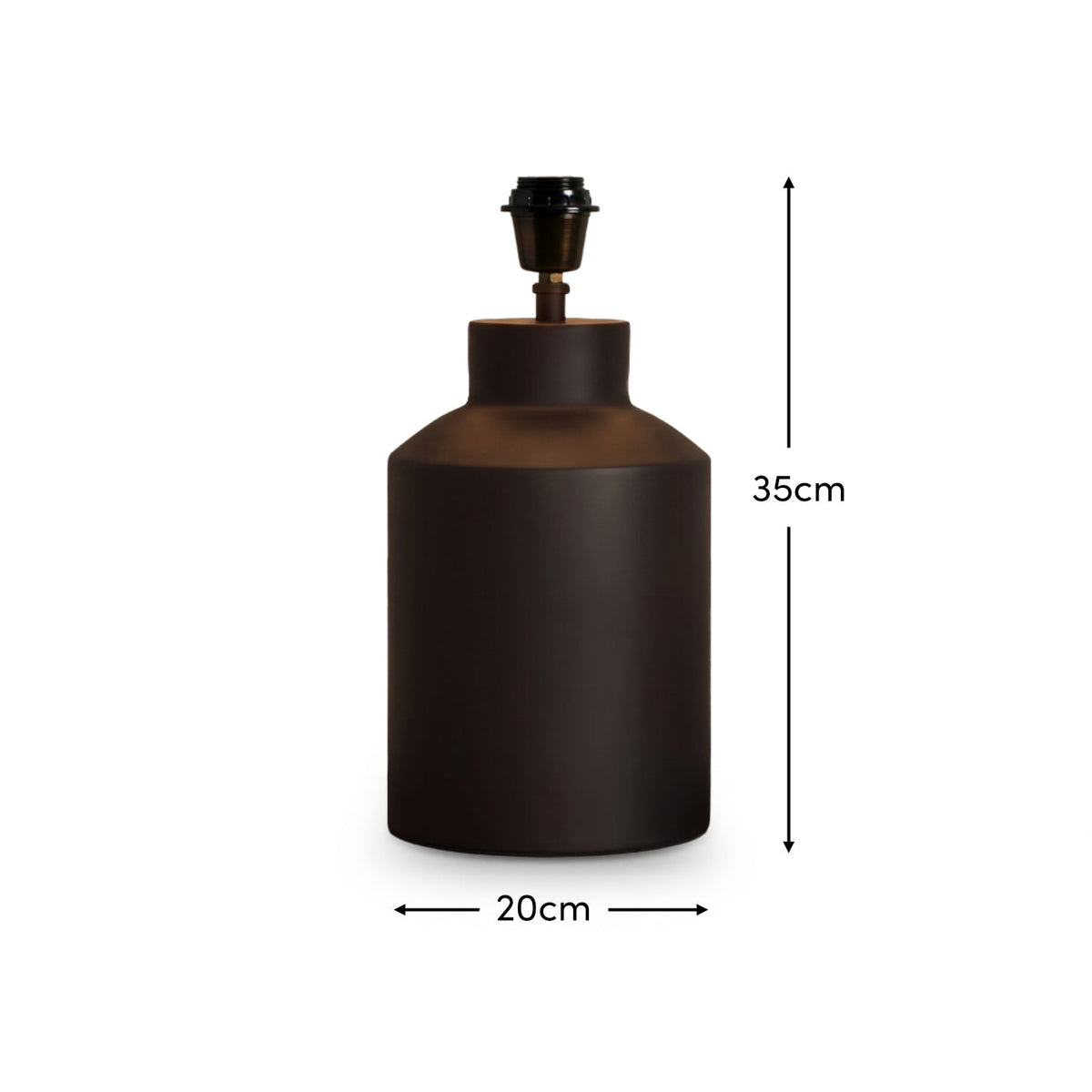 Ashbrook 32cm Table Lamp Base - Matte Black