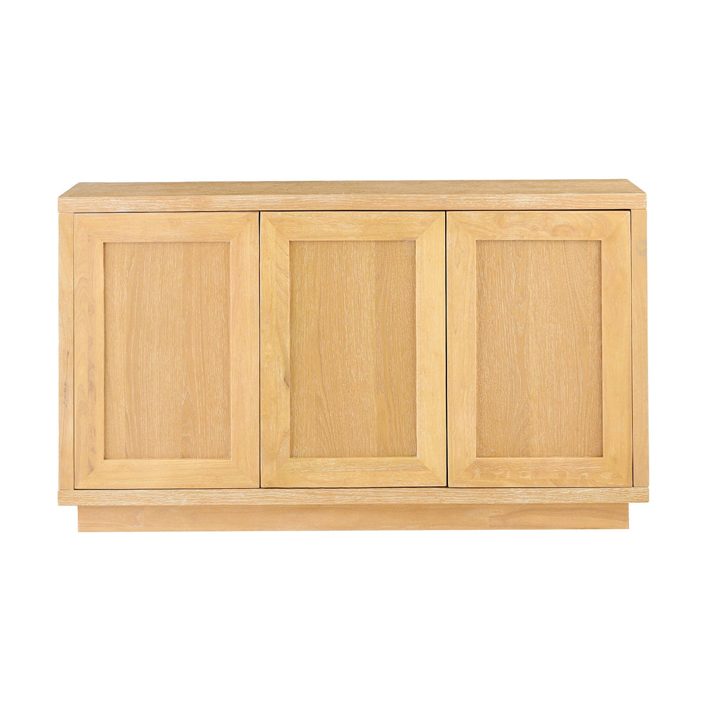 Astrid 3 Door Large Sideboard - Whitewash Oak