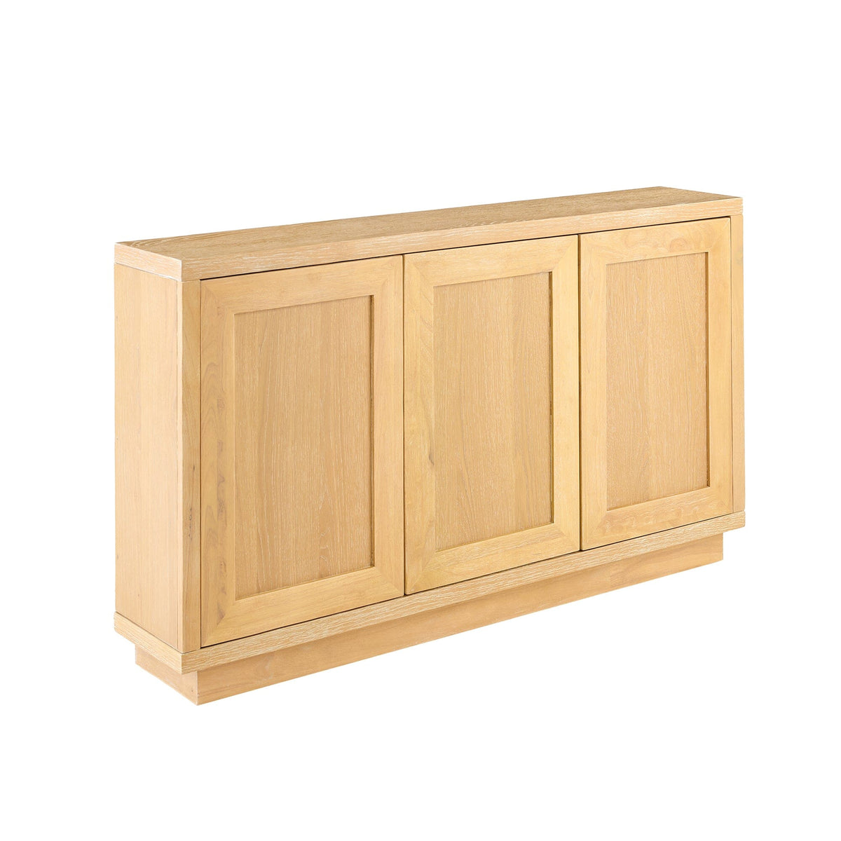 Astrid 3 Door Large Sideboard - Whitewash Oak