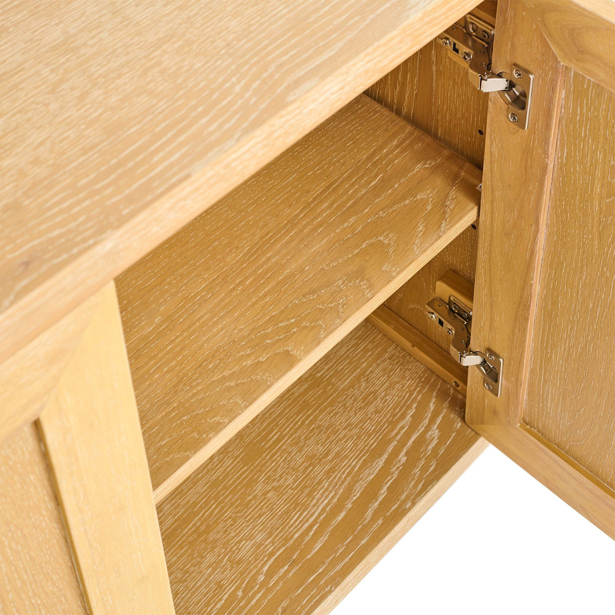 Astrid 3 Door Large Sideboard - Whitewash Oak