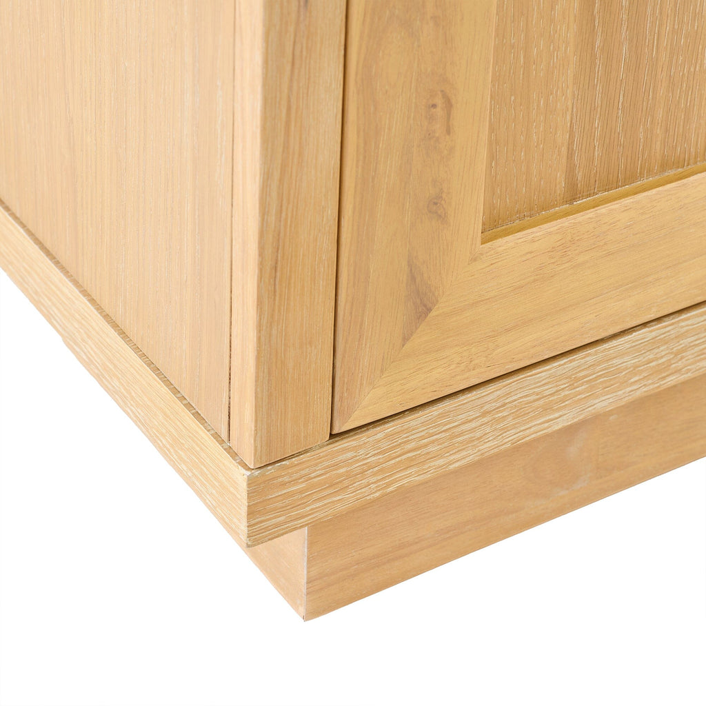 Astrid 3 Door Large Sideboard - Whitewash Oak