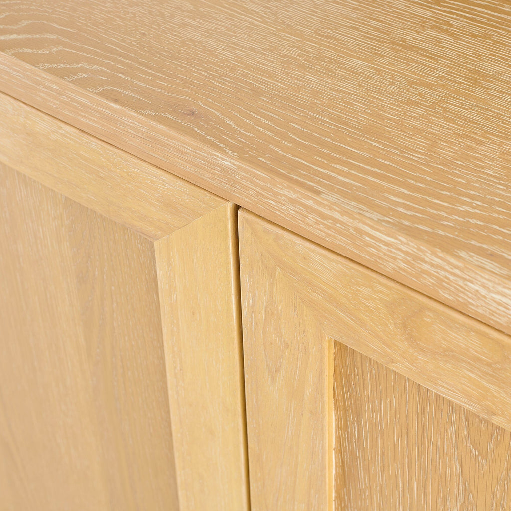 Astrid 3 Door Large Sideboard - Whitewash Oak