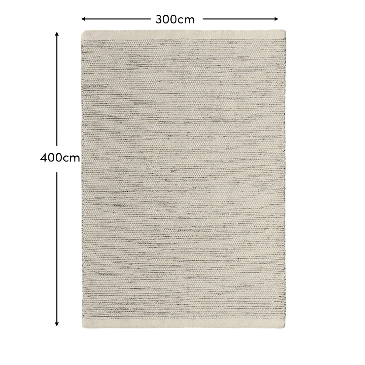 Atcham 300x400cm Wool/Cotton Rug - Clay Marl