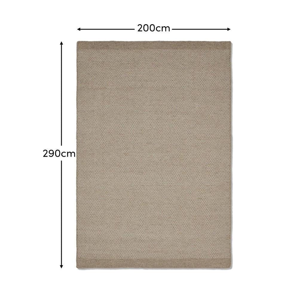 Atcham Sand Wool & Cotton Rug - 200 x 290cm