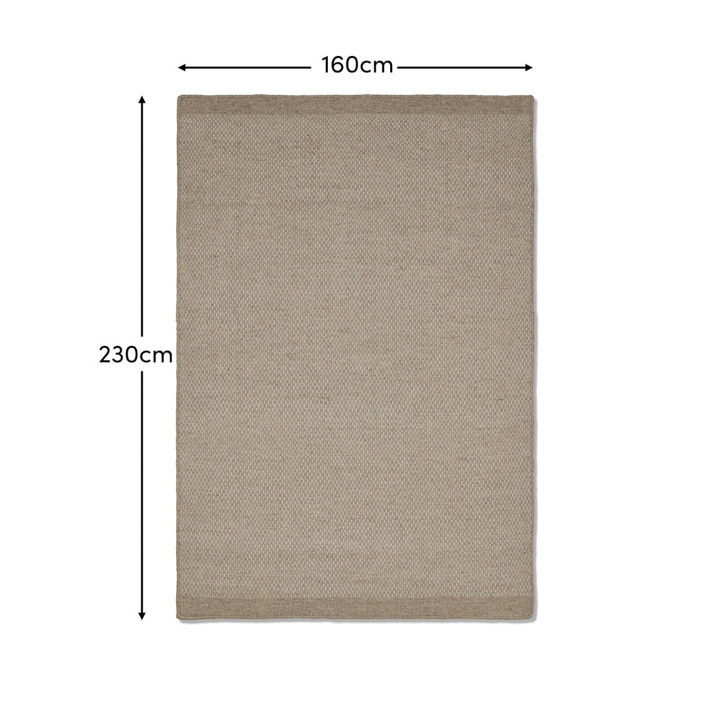 Atcham Sand Wool & Cotton Rug - 160 x 230cm