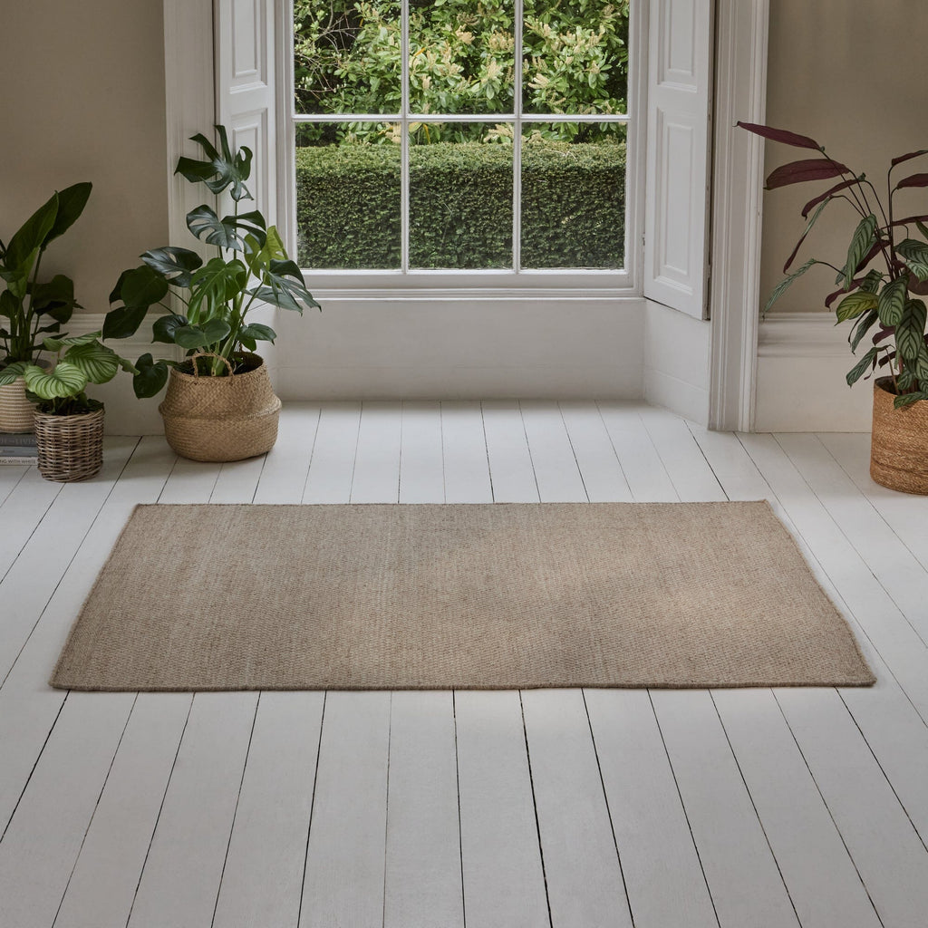 Atcham Sand Wool & Cotton Rug - 120 x 170cm