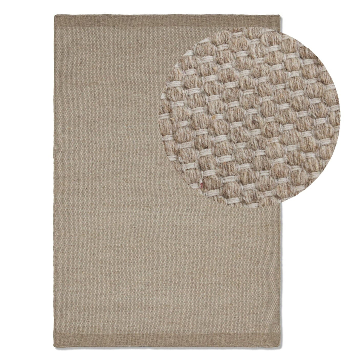 Atcham Sand Wool & Cotton Rug - 160 x 230cm