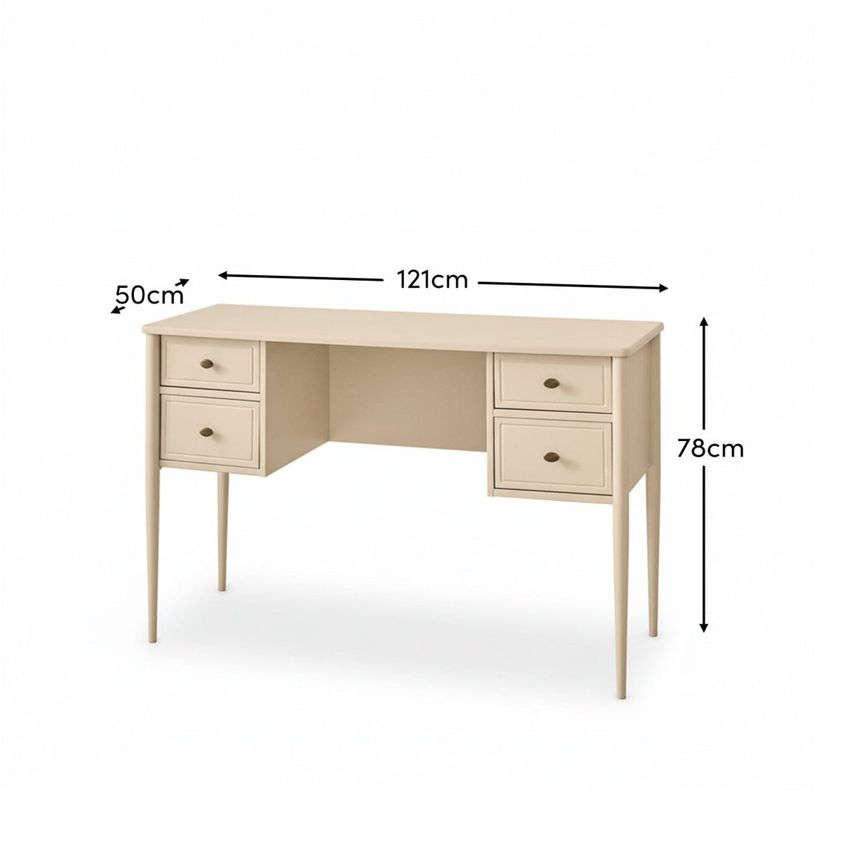 Aubrey Driftwood Dressing Table with Drawers