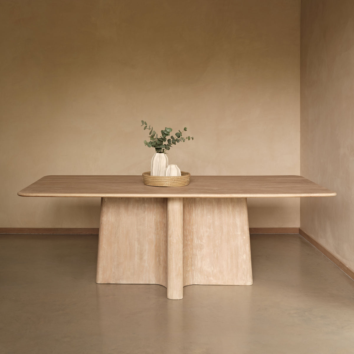 Bastian 220cm Limewash Dining Table