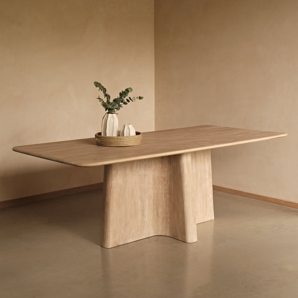 Bastian 220cm Limewash Dining Table