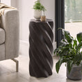 Bianca Black Concrete Side Table