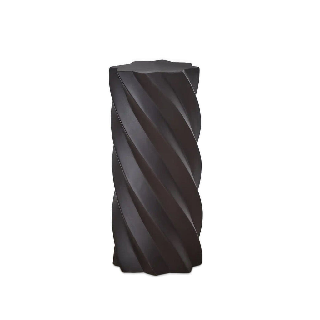 Bianca Black Concrete Side Table