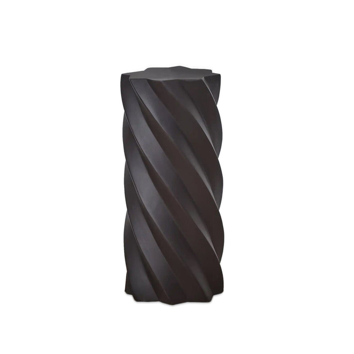 Bianca Black Concrete Side Table